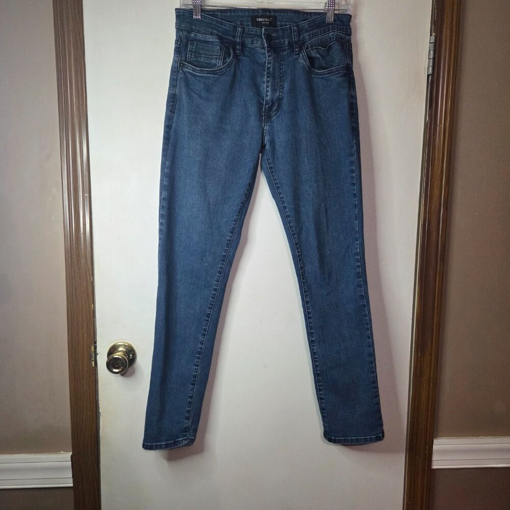 Kenneth Cole Athletic Fit Jeans Women's 30x30 Dark‎ Wash Stretch Denim